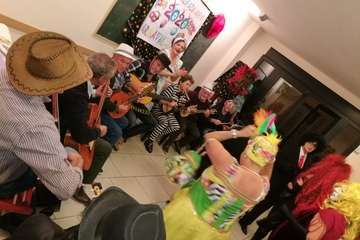 Fiesta de Carnaval en El Roque Azucarero (Foto cedida a TA)